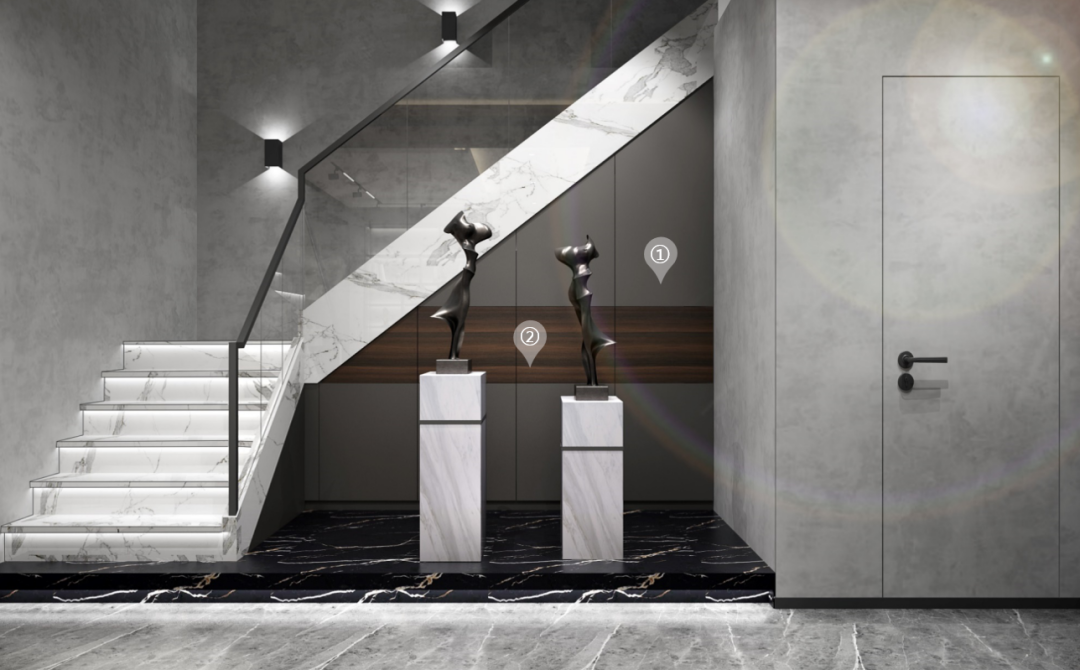 華洲木業︱廣西梧州戰略合作商 168㎡ 復式展廳空間設計案例(圖7)