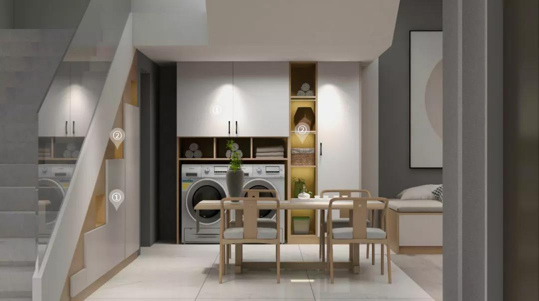 華洲木業︱廣東佛山戰略合作商 260㎡ 復式展廳空間設計案例(圖7)