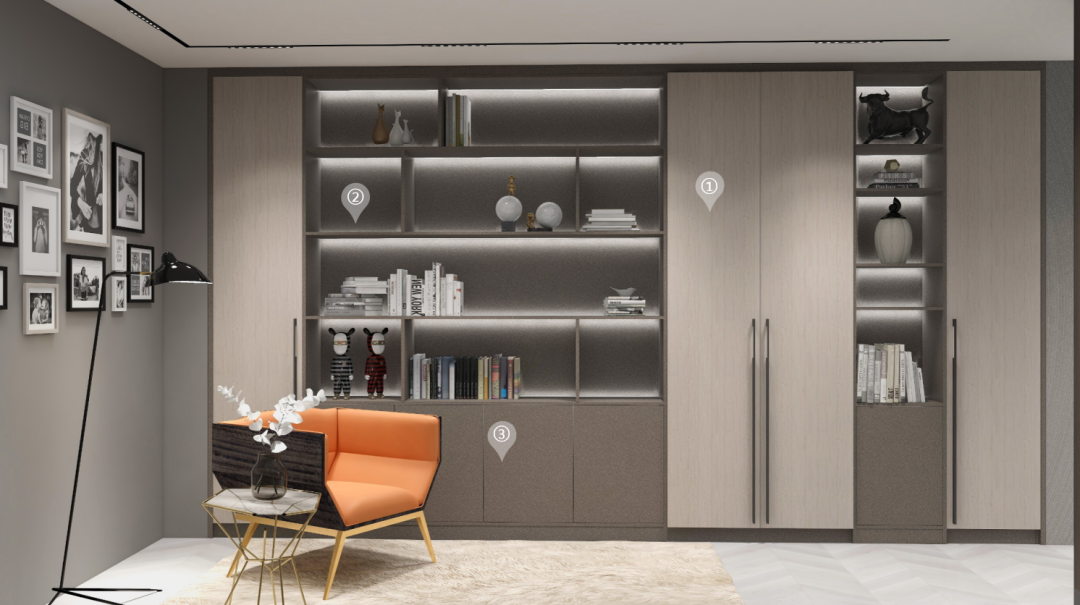 華洲木業︱廣東佛山戰略合作商 260㎡ 復式展廳空間設計案例(圖9)