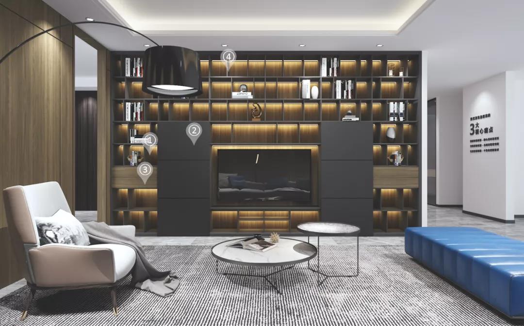 華洲木業︱江西橫峰戰略合作商 235㎡ 展廳空間設計案例(圖3)