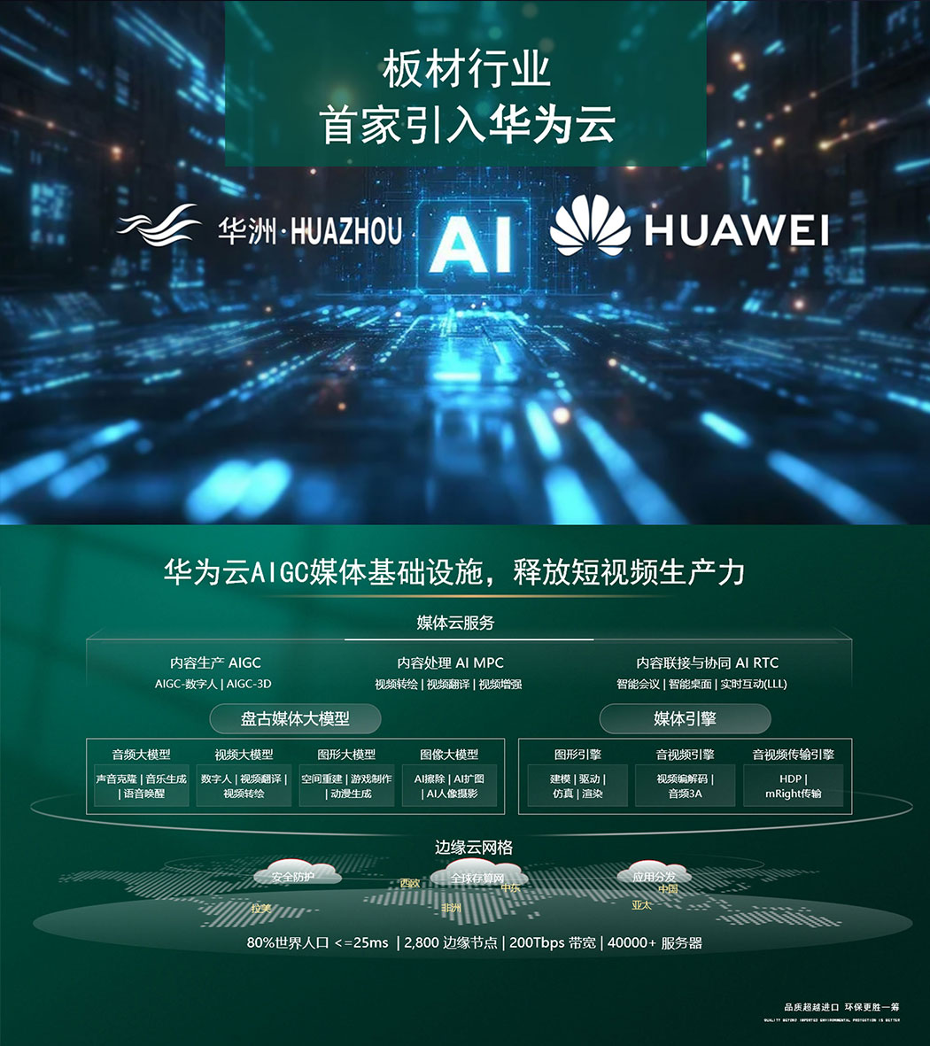 戰略攜手華為云 數字智能賦能品牌升維——華洲木業開啟高質量發展新征程(圖2) 戰略攜手華為云 數字智能賦能品牌升維——華洲木業開啟高質量發展新征程(圖2)